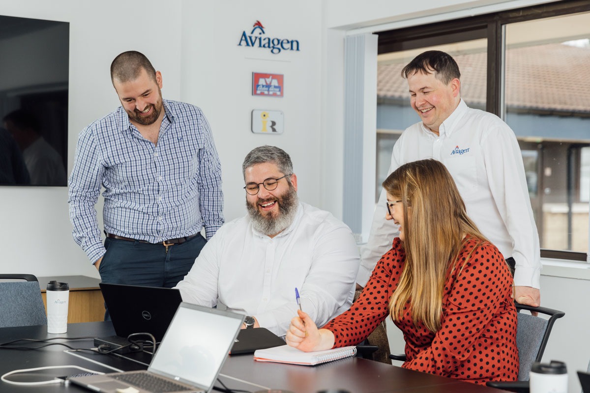 Az Aviagen Kft. csapata megbeszélésen